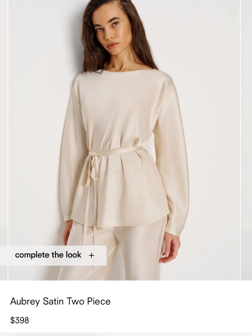 Reformation Aubrey Satin Two Piece Set — image 2 of 6